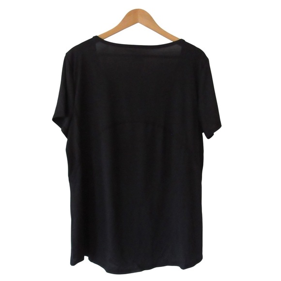 Exertek Black Short Sleeve Tee Top XL Moisture Wicking Quick Dry Athletic - Picture 2 of 9